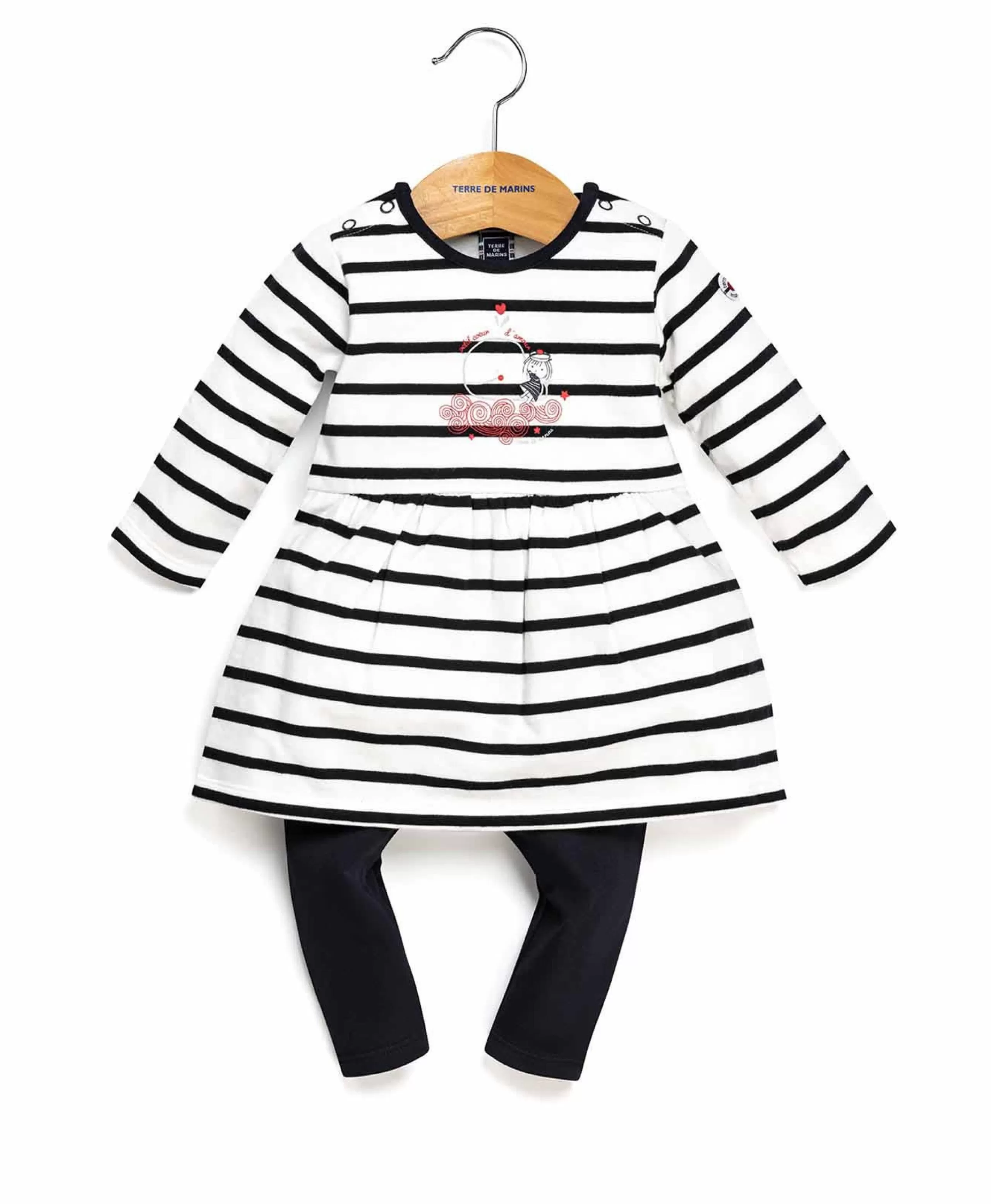 ROBE + BAS FOND NATUREL RAYE MARINE ETYLA*Terre de Marins Sale