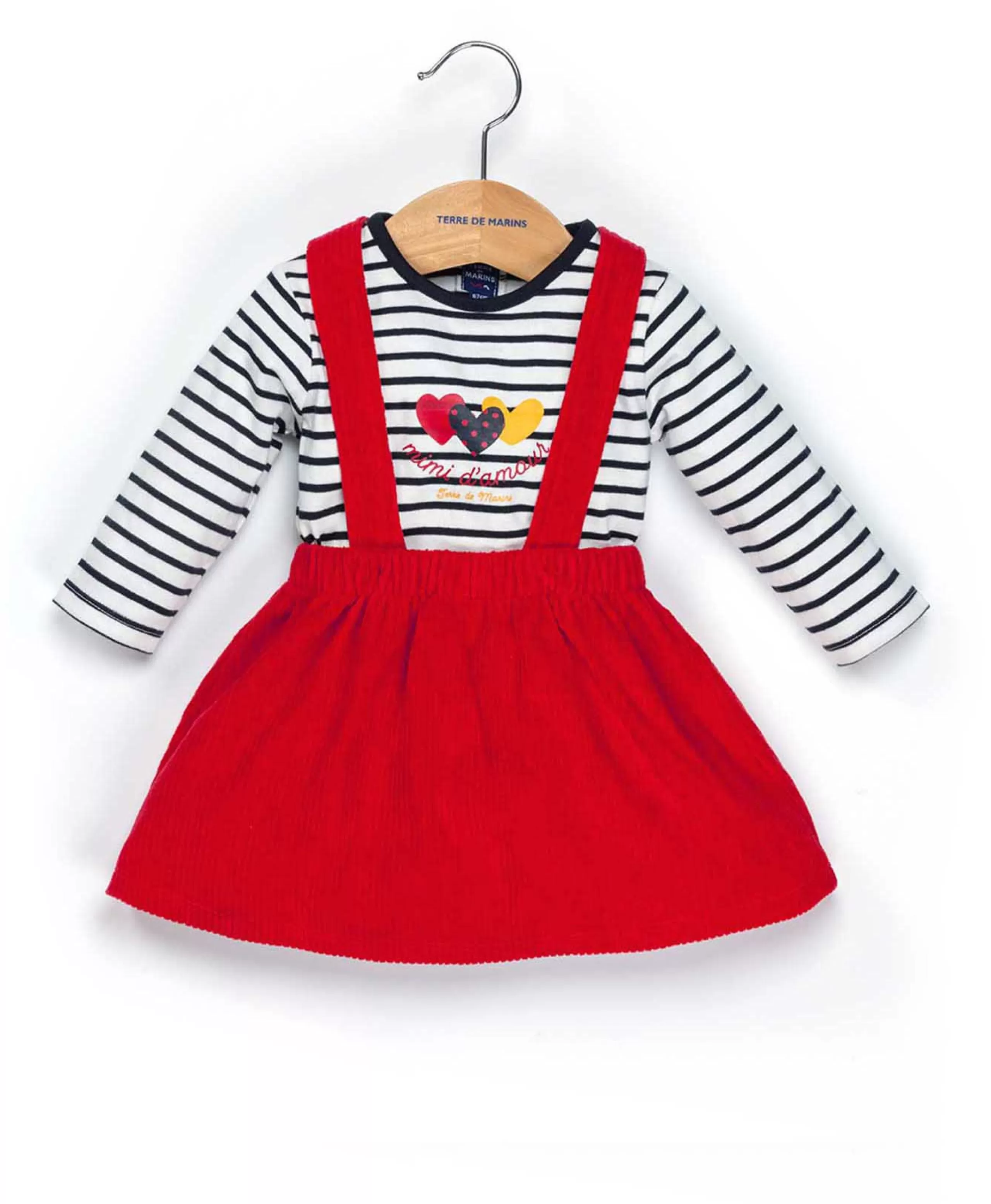 ROBE + HAUT ROUGE RUBIS IROB*Terre de Marins Online