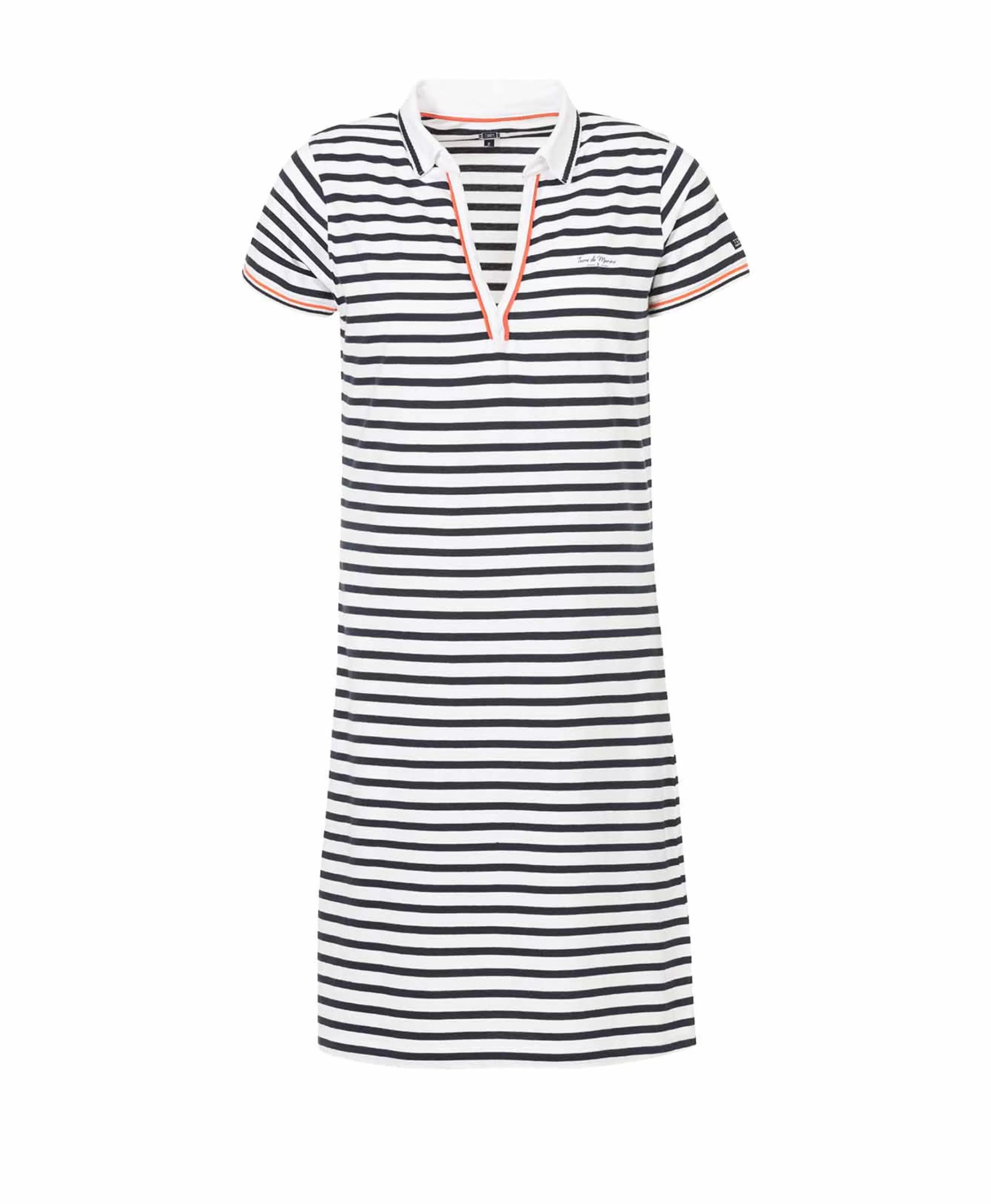 ROBE MC FOND BLANC RAYE INDIGO NYELA*Terre de Marins Online