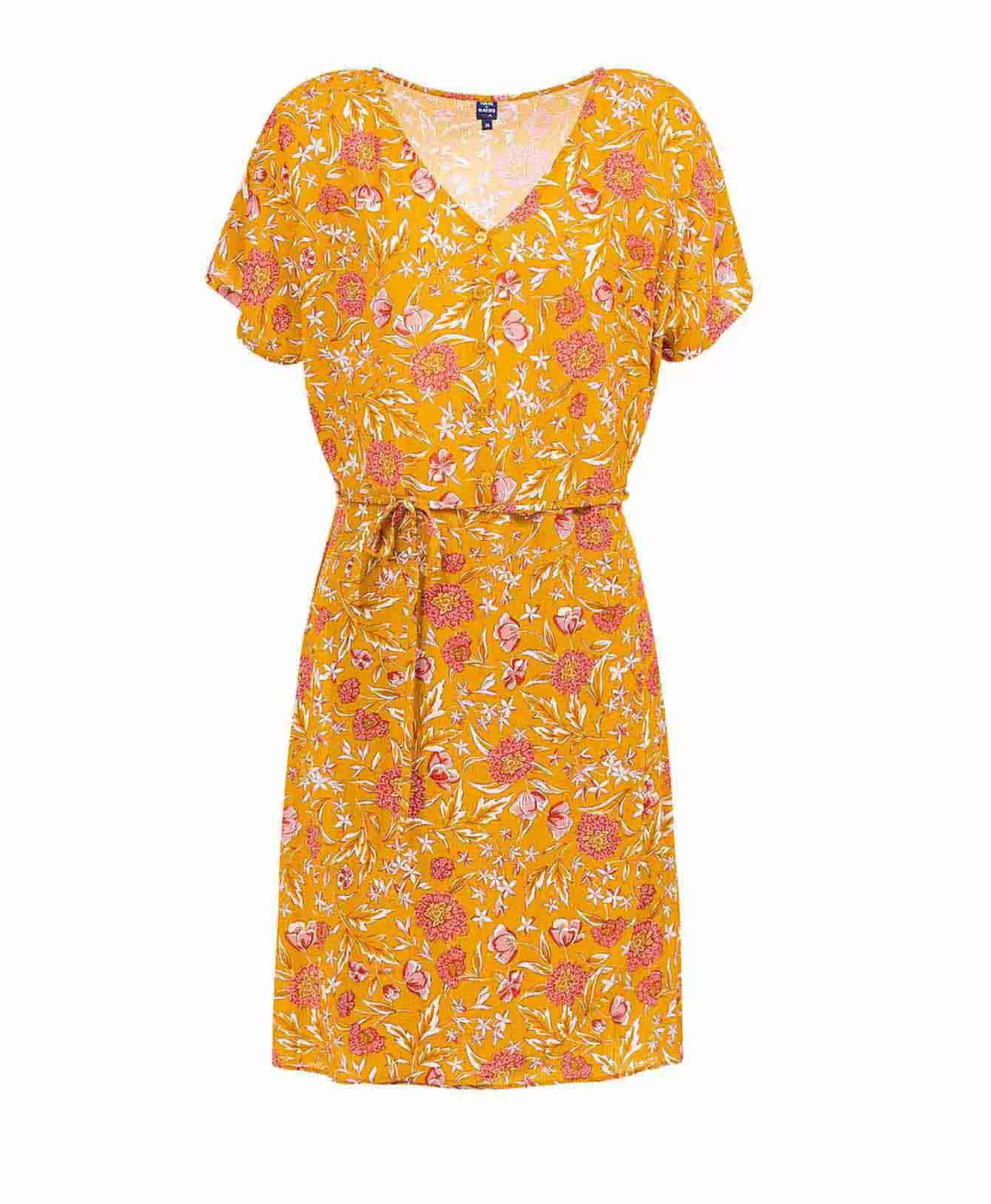 ROBE MC IMPRIME JAUNE PARO*Terre de Marins New