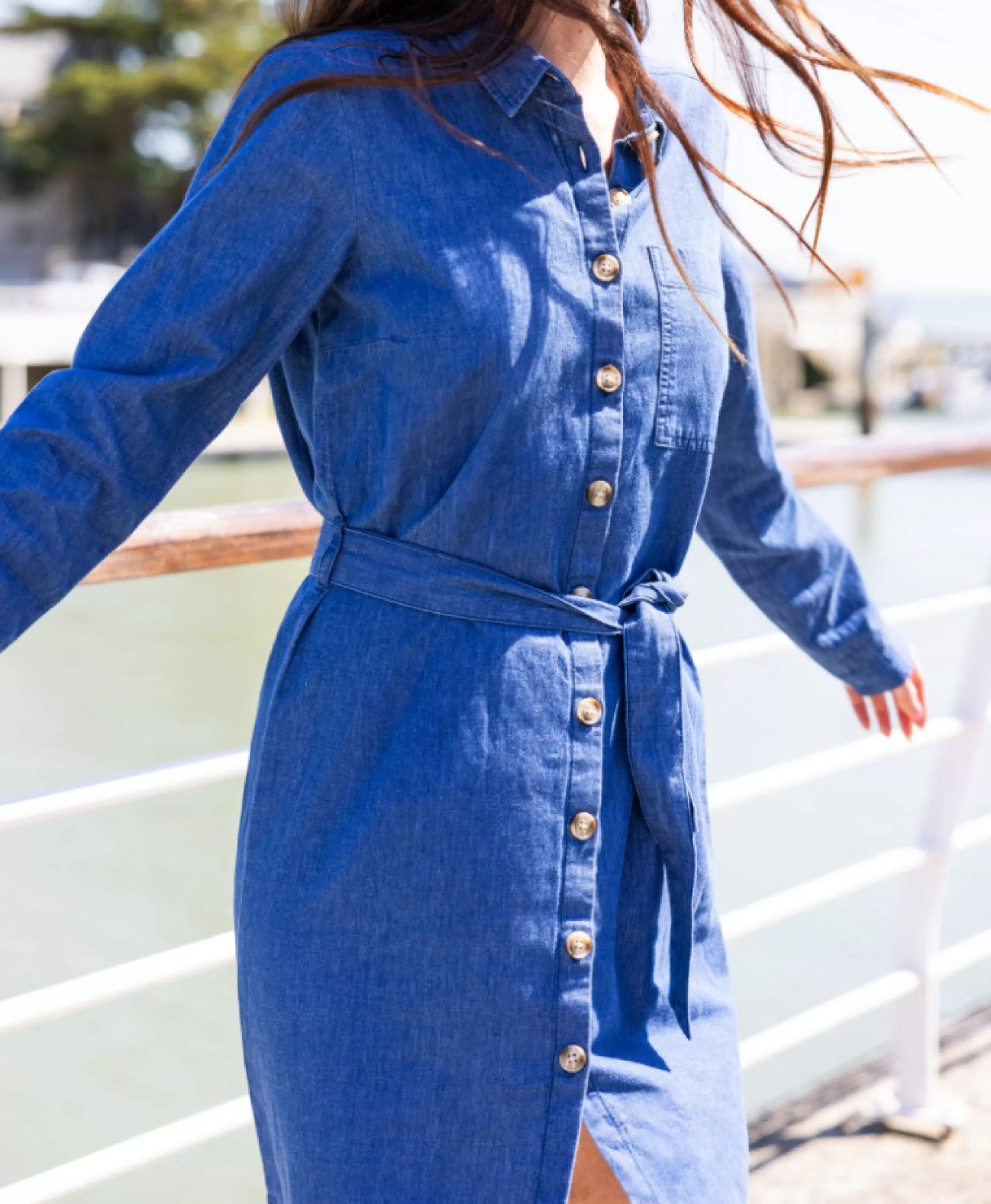 ROBE ML DENIM ROYEL*Terre de Marins Store