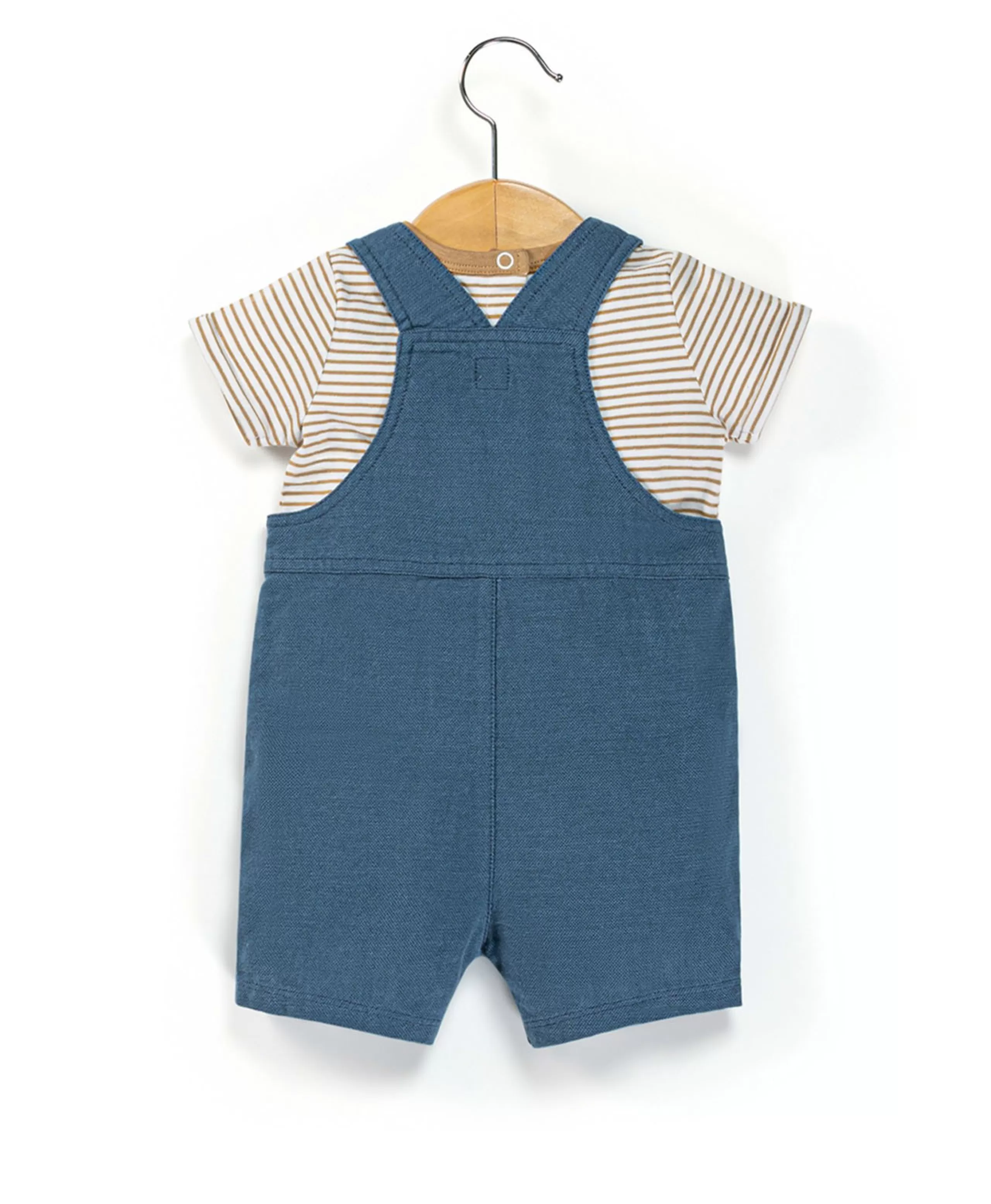 SALOPETTE COURTE + HAUT BLEU BLANCHI CHALON*Terre de Marins Online