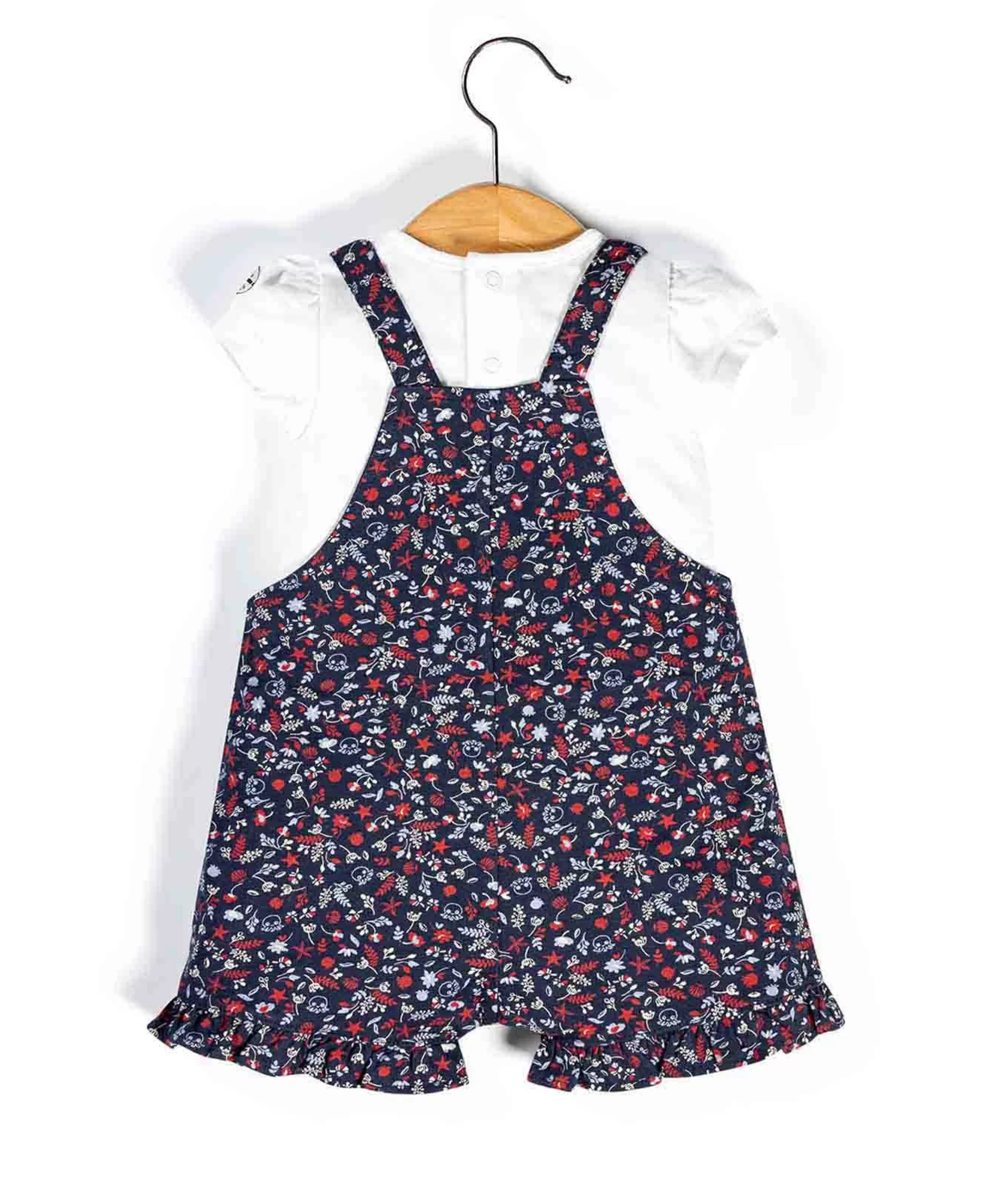 SALOPETTE COURTE + HAUT IMPRIME ROUGE ZOA*Terre de Marins Clearance