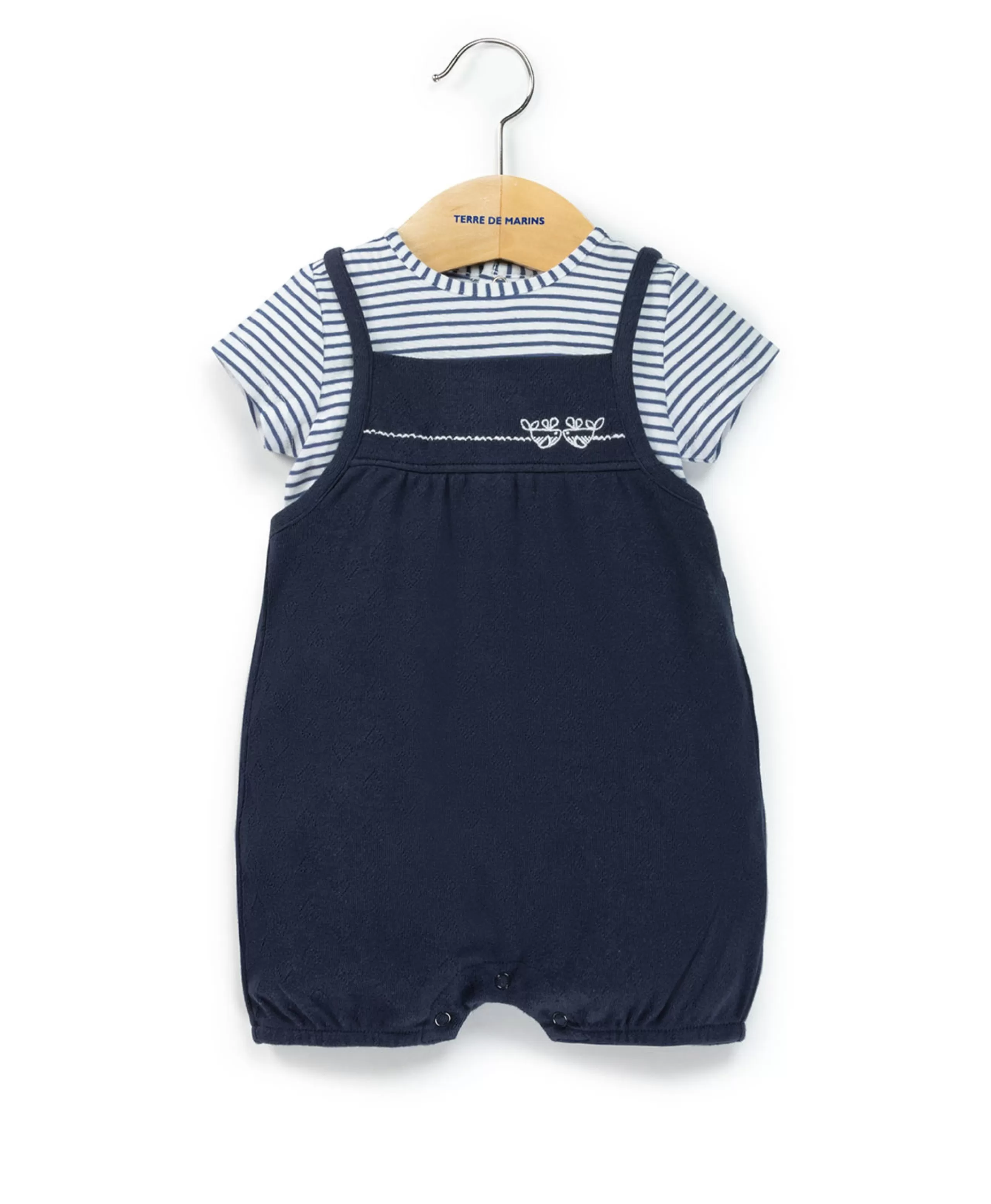 SALOPETTE COURTE + HAUT INDIGO RIVELA*Terre de Marins Best Sale