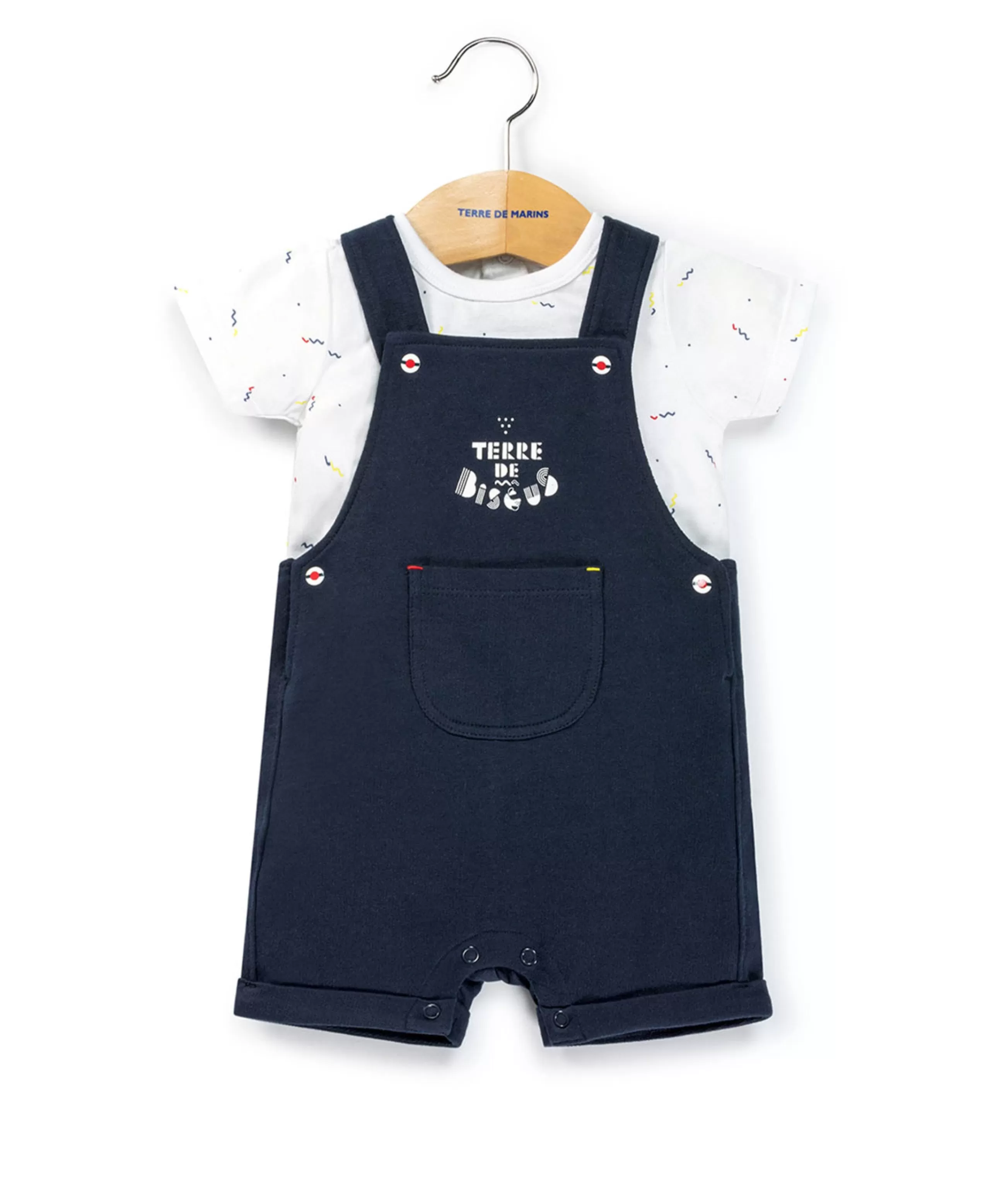 SALOPETTE COURTE + HAUT INDIGO SRILO*Terre de Marins Sale