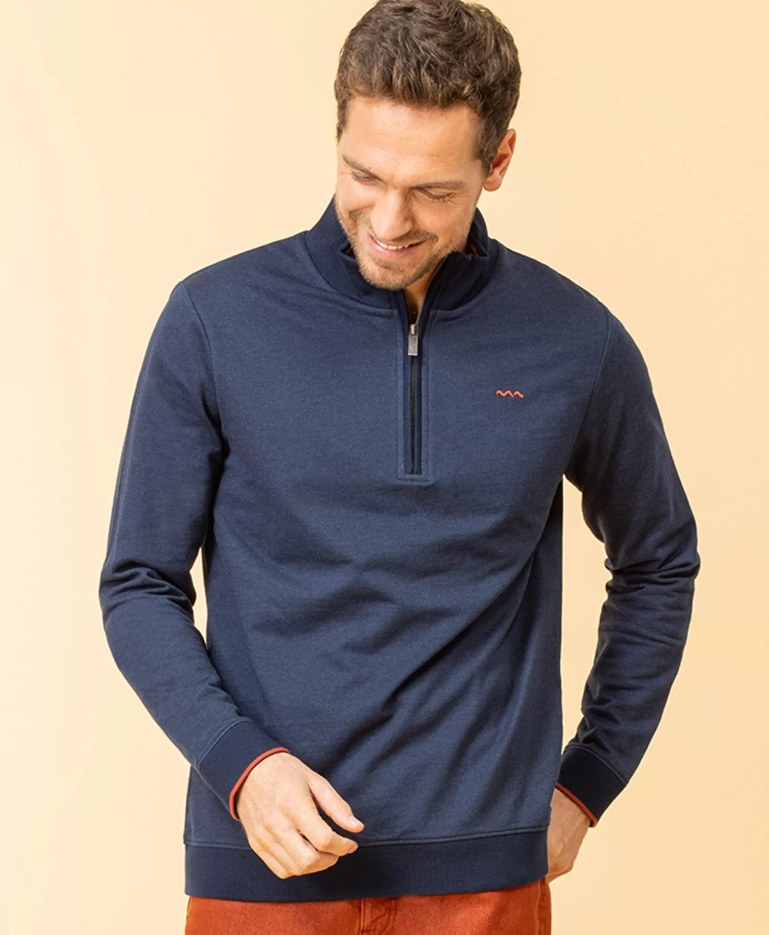 SWEAT INDIGO WOPOL*Terre de Marins Cheap