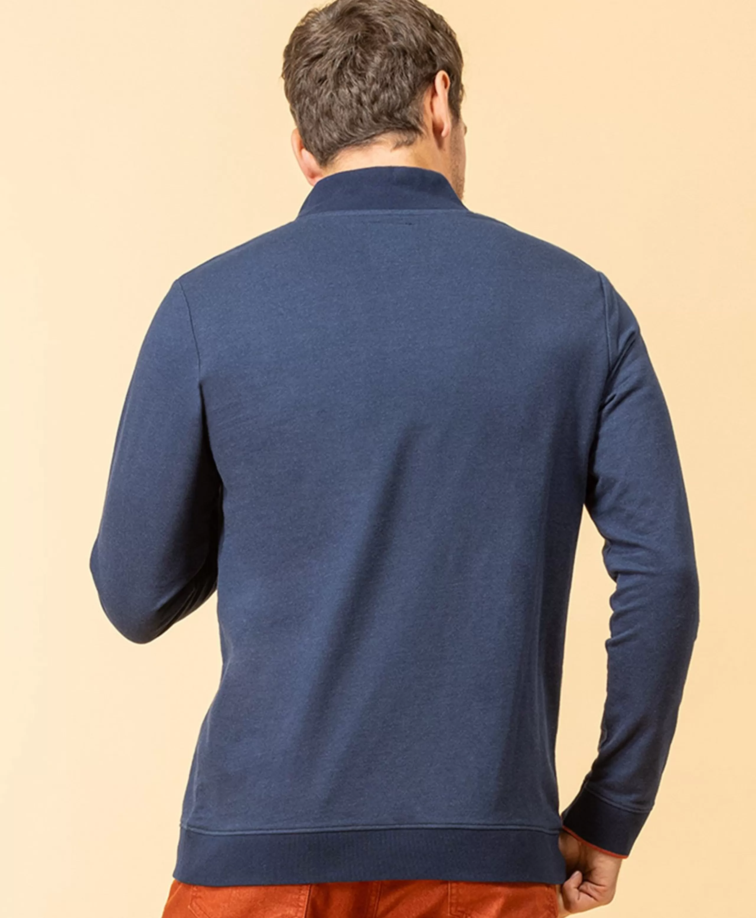 SWEAT INDIGO WOPOL*Terre de Marins Cheap