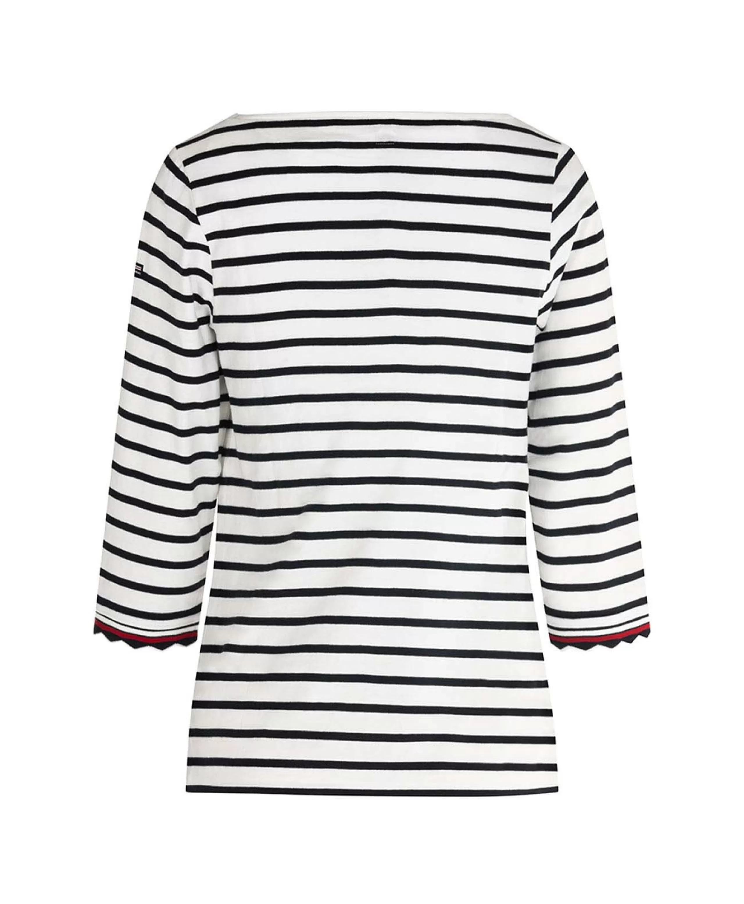 TEE SHIRT M3/4 FOND NATUREL RAYE MARINE ARIS*Terre de Marins Fashion