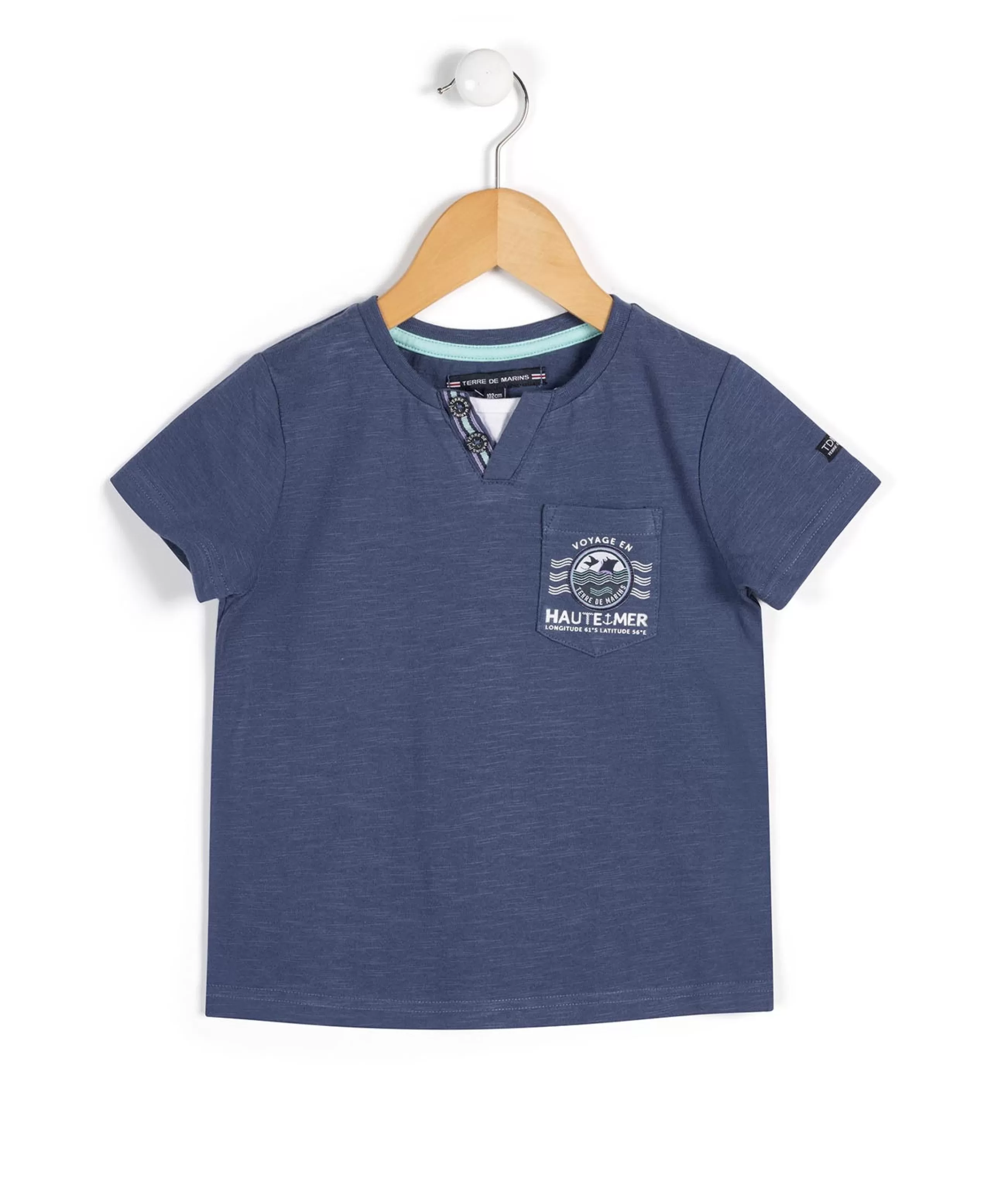 TEE SHIRT MC BLEU ARDOISE CAPLA*Terre de Marins Best