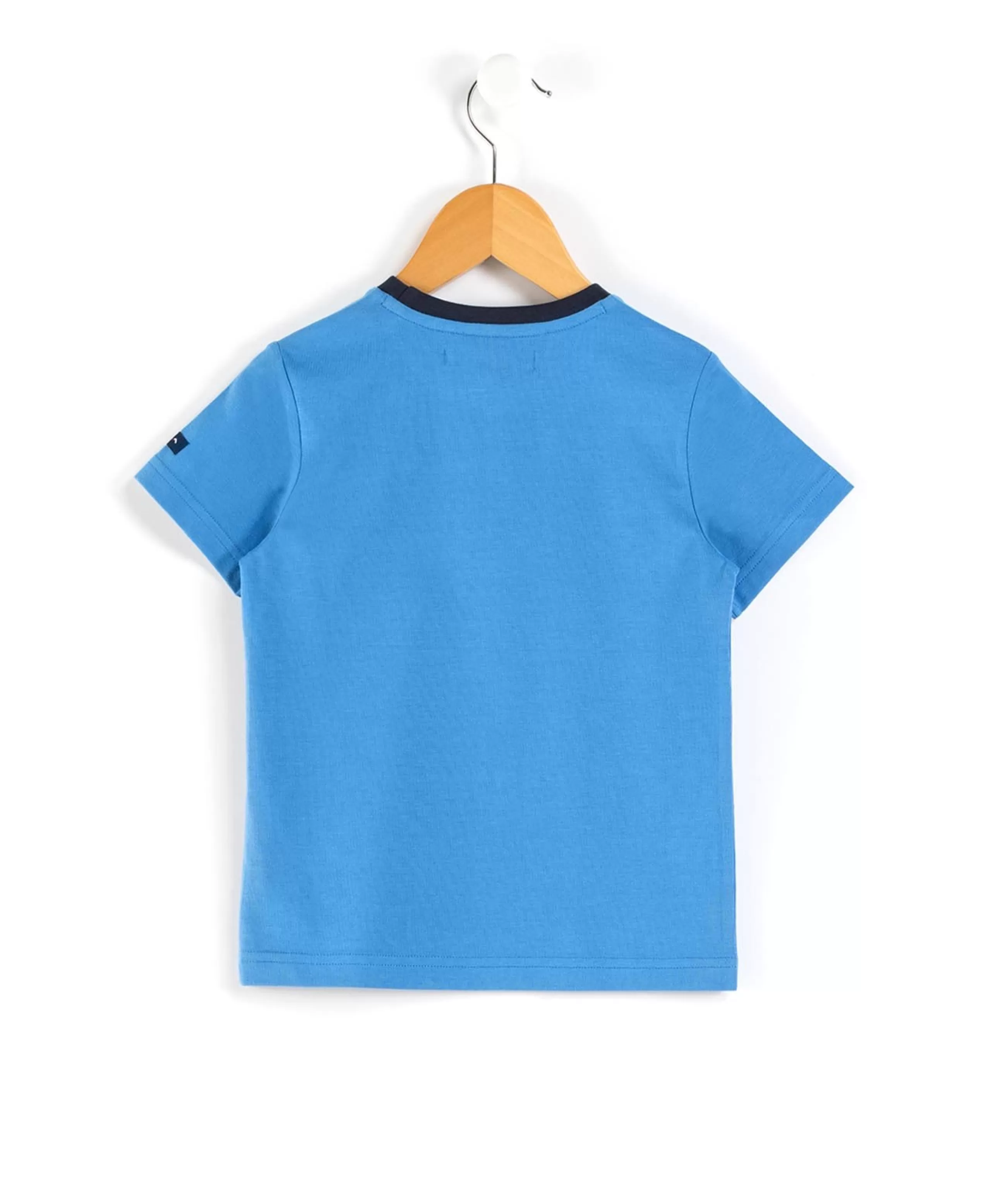 TEE SHIRT MC BLEU AZUR AXUL*Terre de Marins Clearance