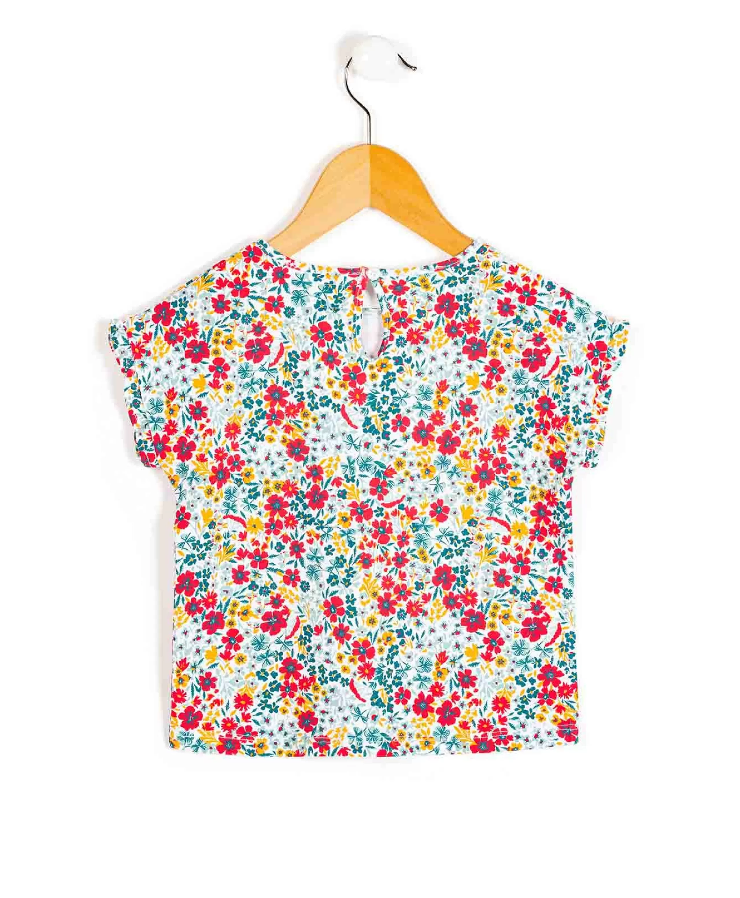 TEE SHIRT MC IMPRIME FLEUR ALAMPE*Terre de Marins Outlet