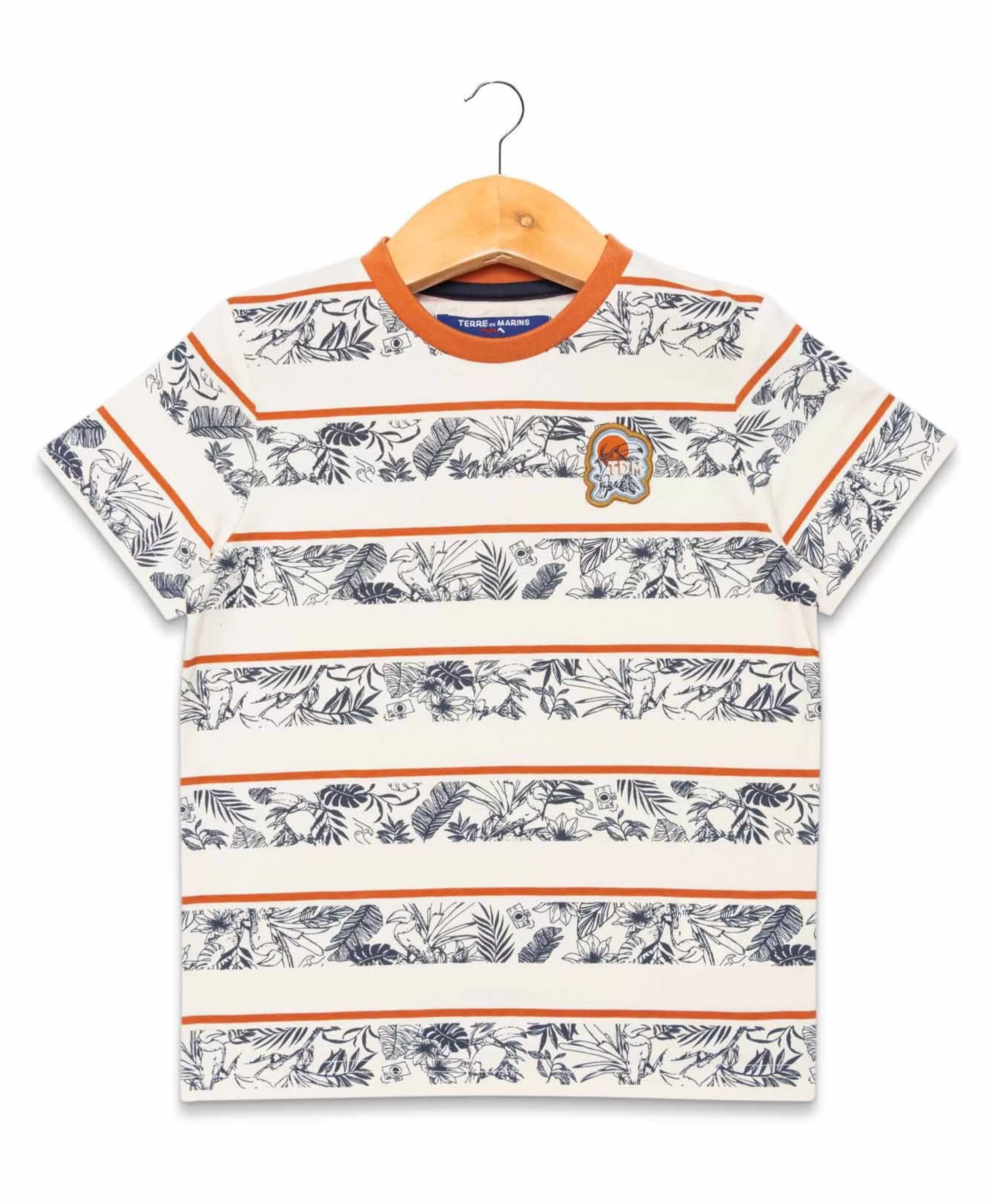 TEE SHIRT MC IMPRIME GREGE ABOB*Terre de Marins Hot