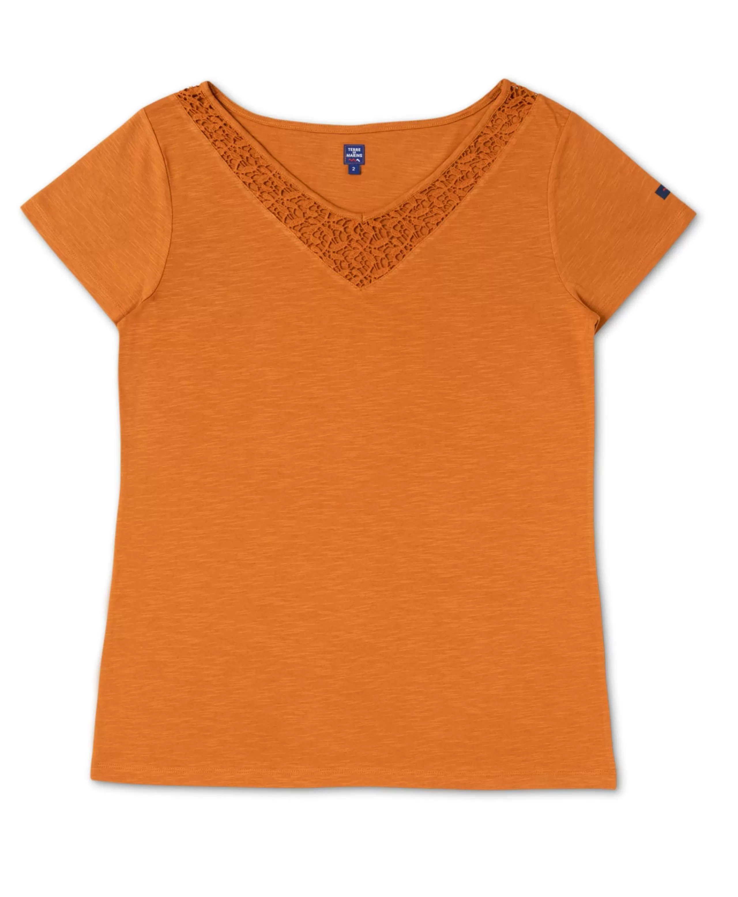 TEE SHIRT MC JAUNE AMBRE ATRONI*Terre de Marins Flash Sale