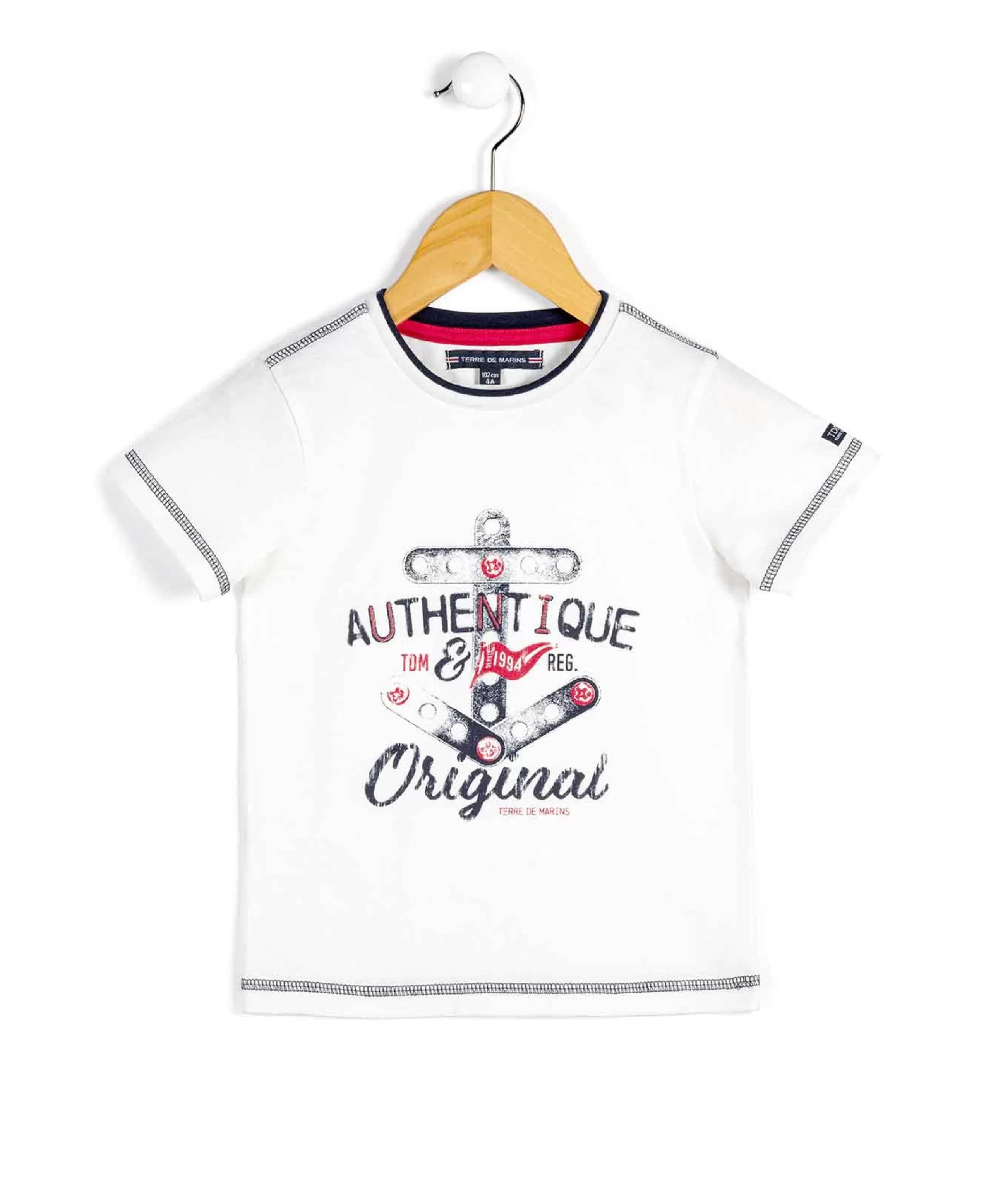 TEE SHIRT MC NATUREL DIXSOU*Terre de Marins New