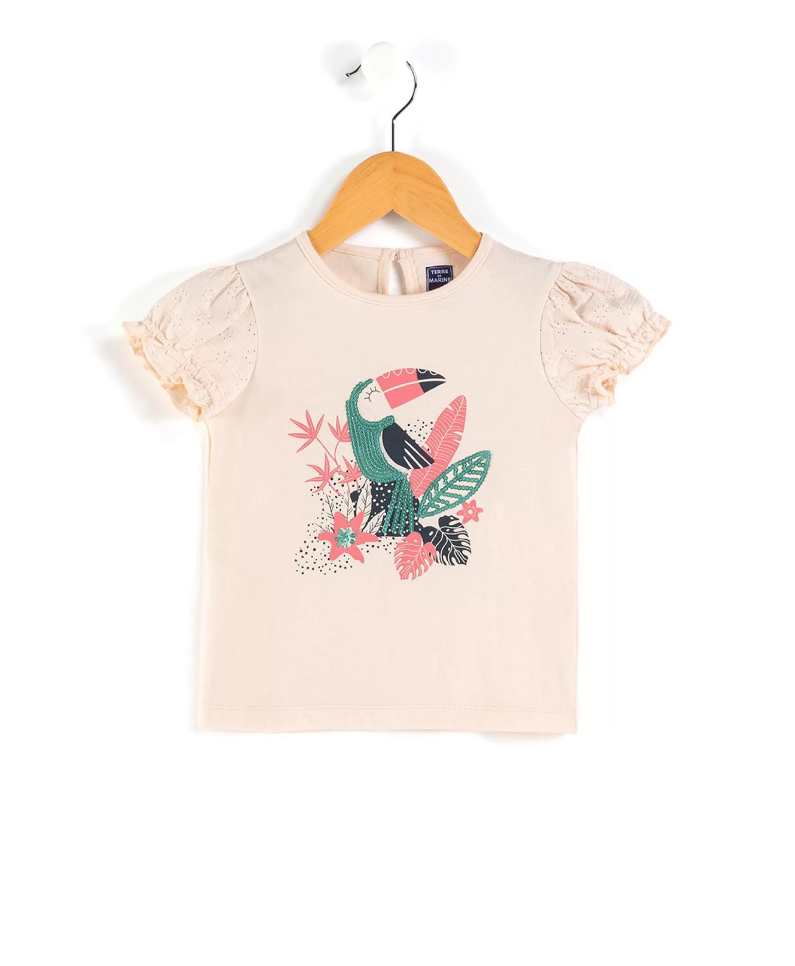 TEE SHIRT MC ROSE SMOOTHIE ADOVE*Terre de Marins Cheap