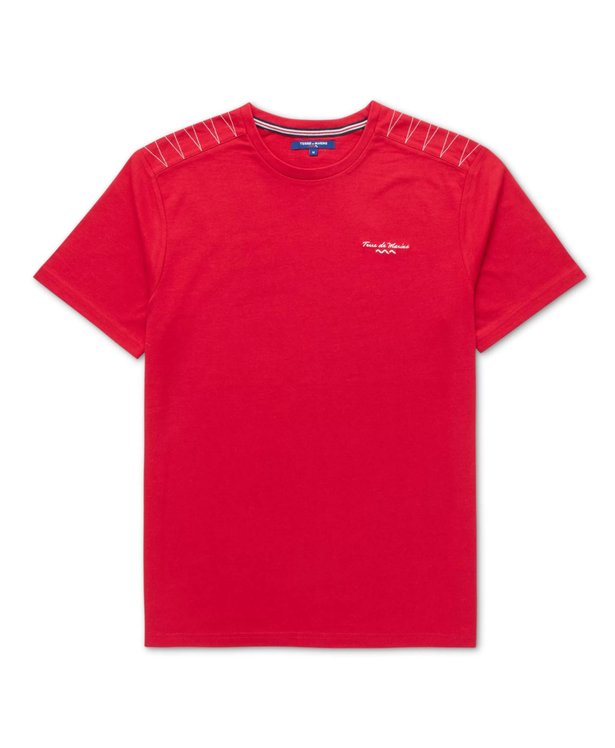 TEE SHIRT MC ROUGE RUBIS ALTOA*Terre de Marins Cheap