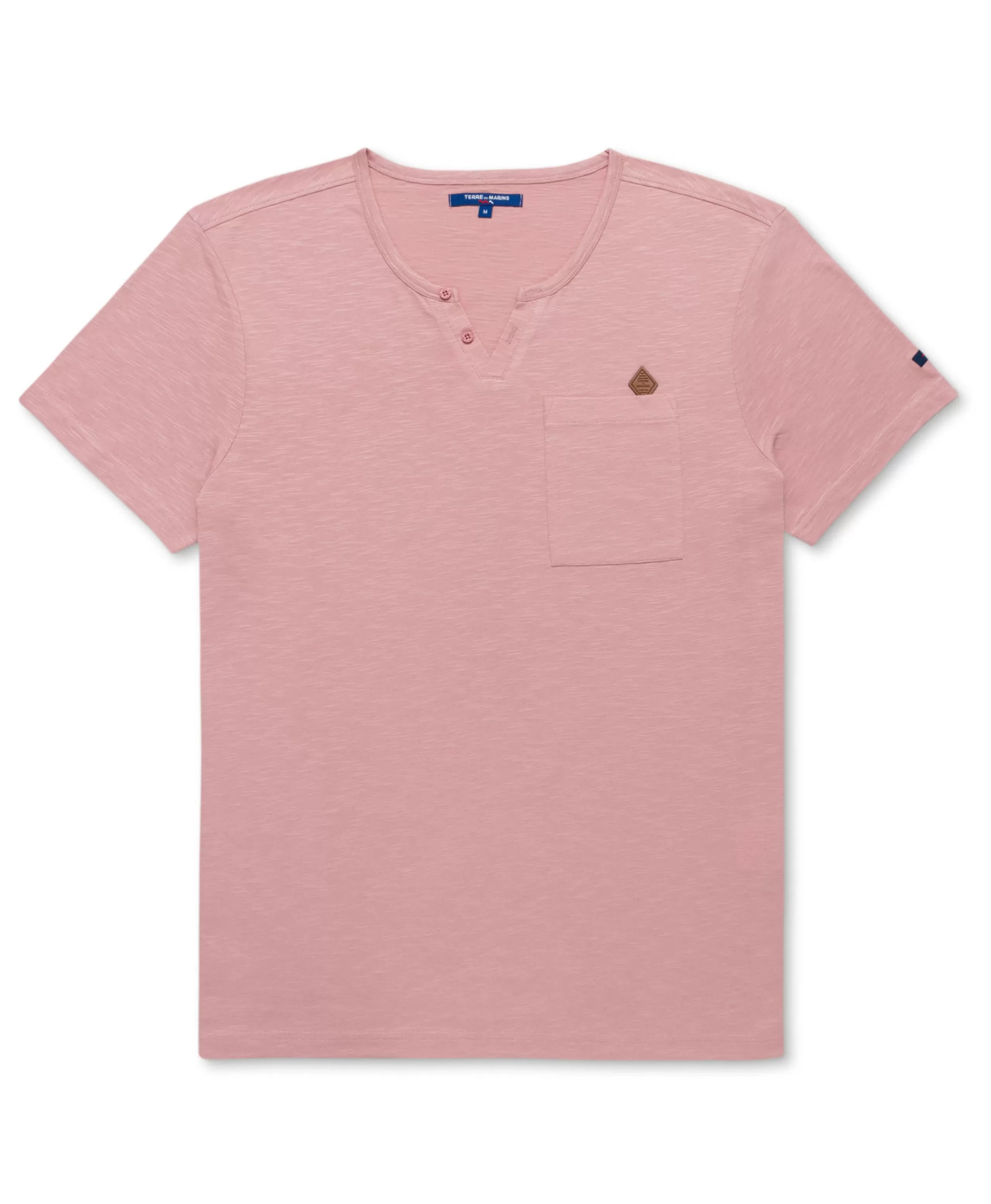 TEE SHIRT MC VIEUX ROSE AGOR*Terre de Marins Flash Sale