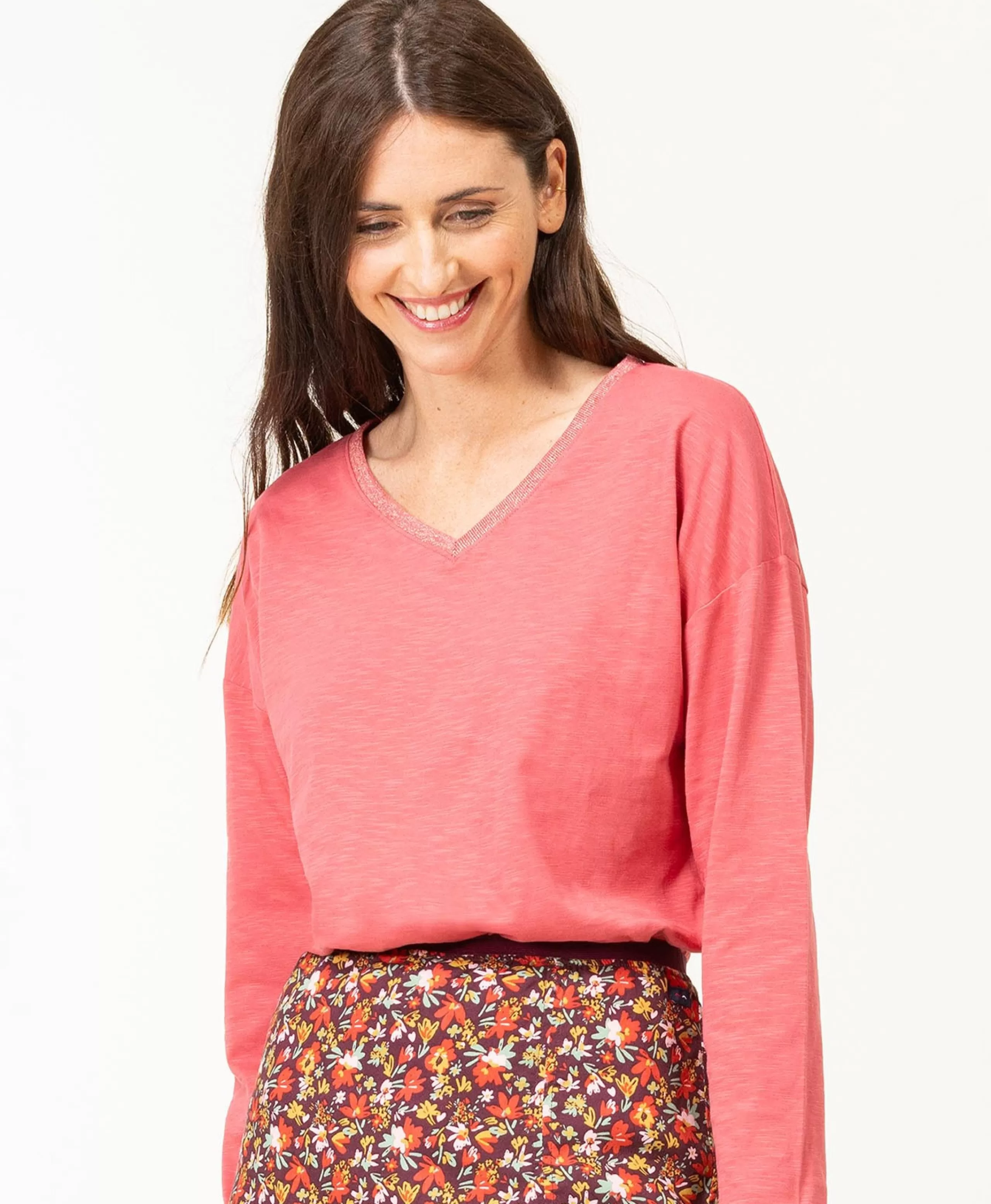 TEE SHIRT ML BOIS DE ROSE TRIOL T*Terre de Marins Best Sale