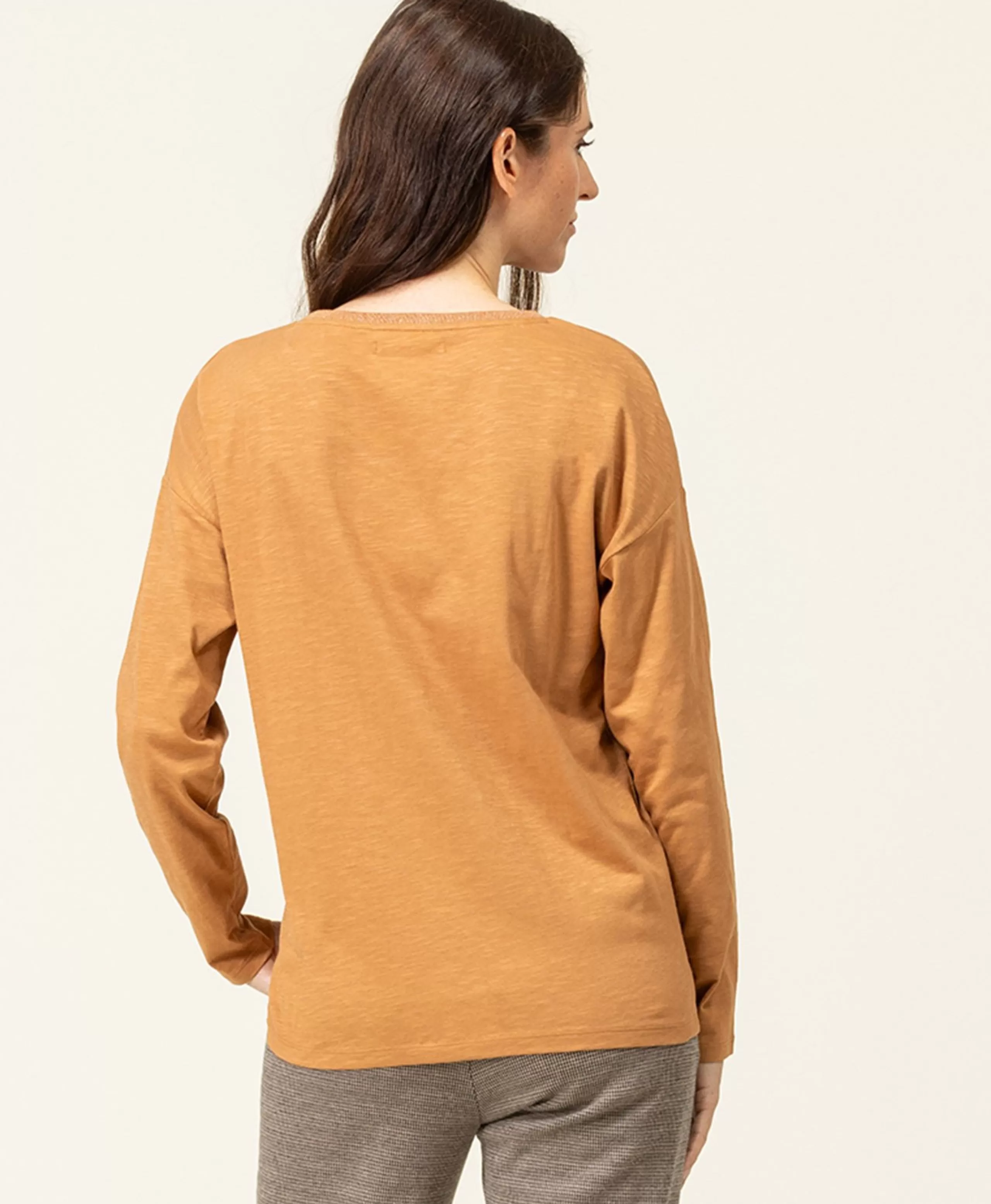 TEE SHIRT ML CAMEL TRIOL*Terre de Marins Cheap