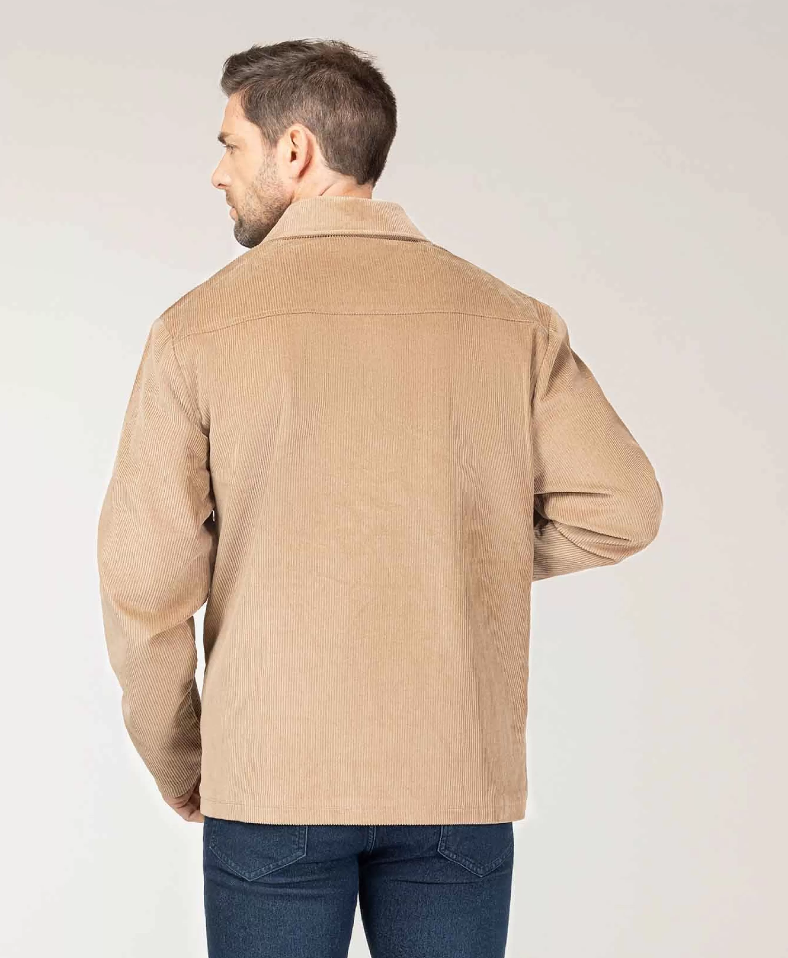 VESTE ML BEIGE VELOUR*Terre de Marins Best Sale