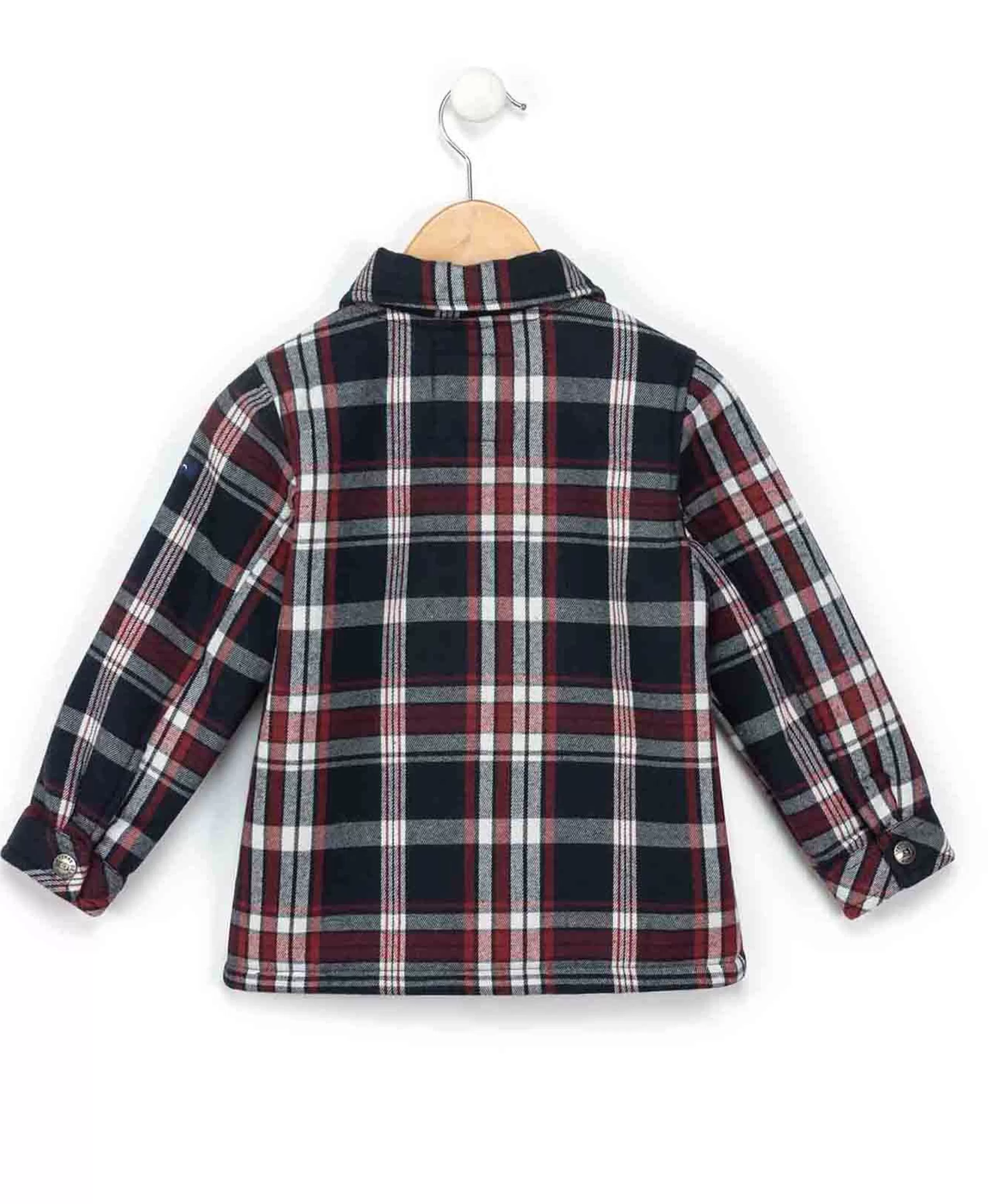 VESTE ML CARREAUX INDIGO COZIO*Terre de Marins Best Sale