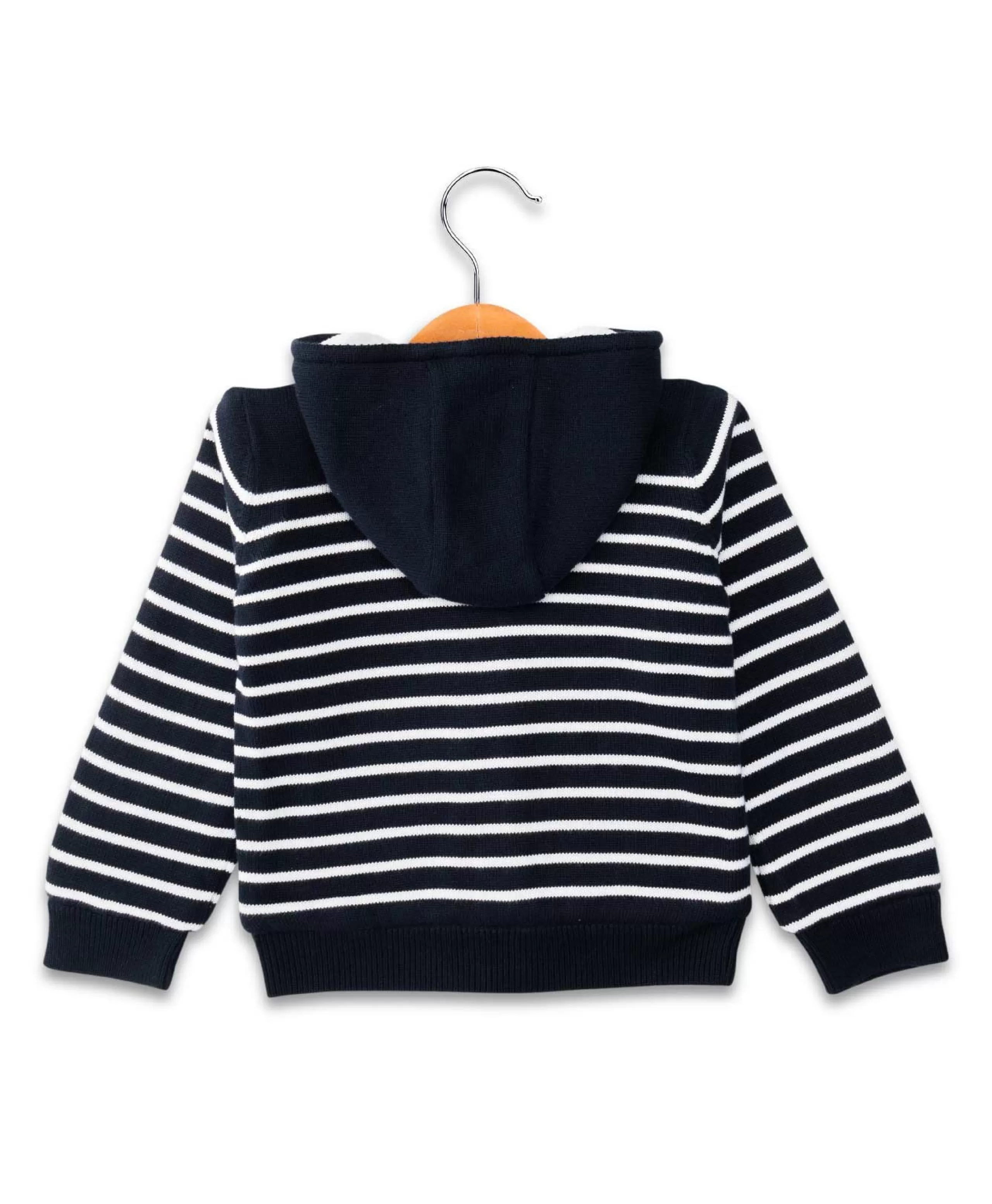 VESTE ML FOND INDIGO RAYE BLANC VRAYE*Terre de Marins Outlet