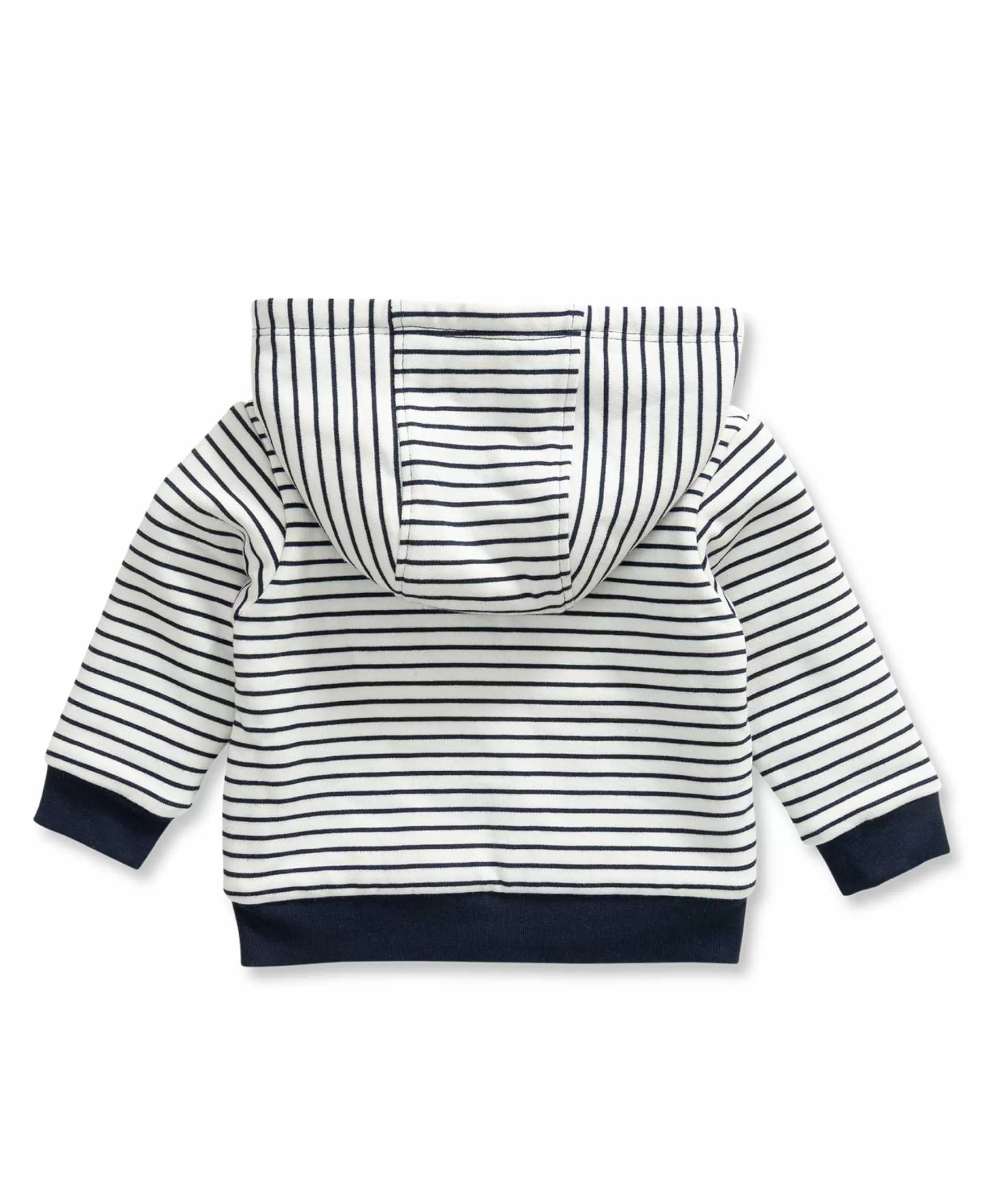 VESTE ML FOND NATUREL RAYE INDIGO VOLT*Terre de Marins New