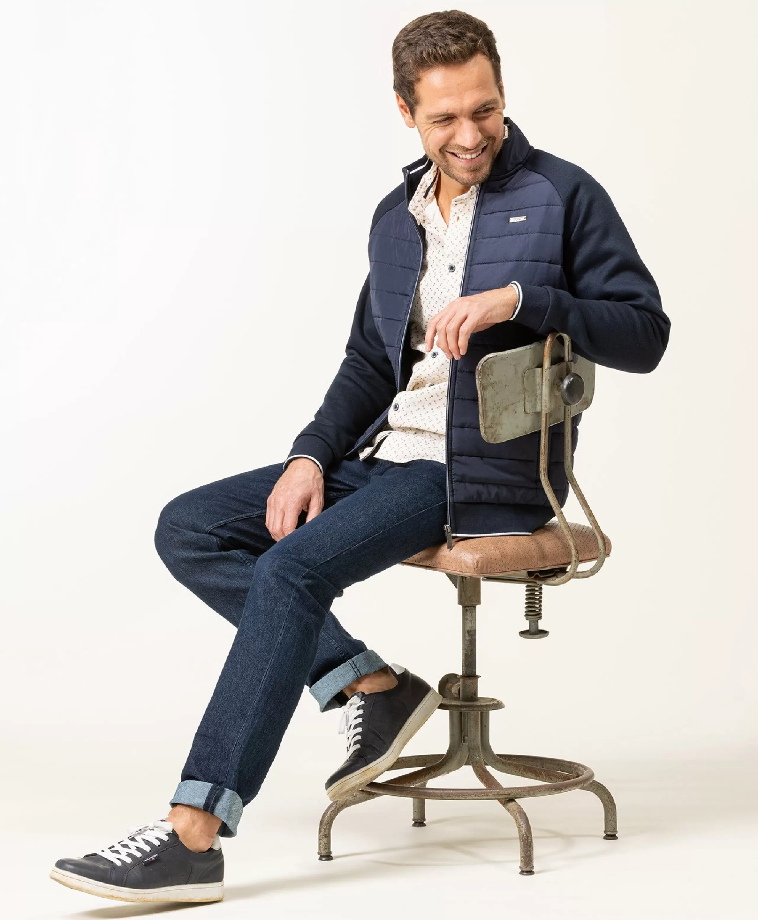 VESTE ML INDIGO VEQUAR*Terre de Marins Outlet
