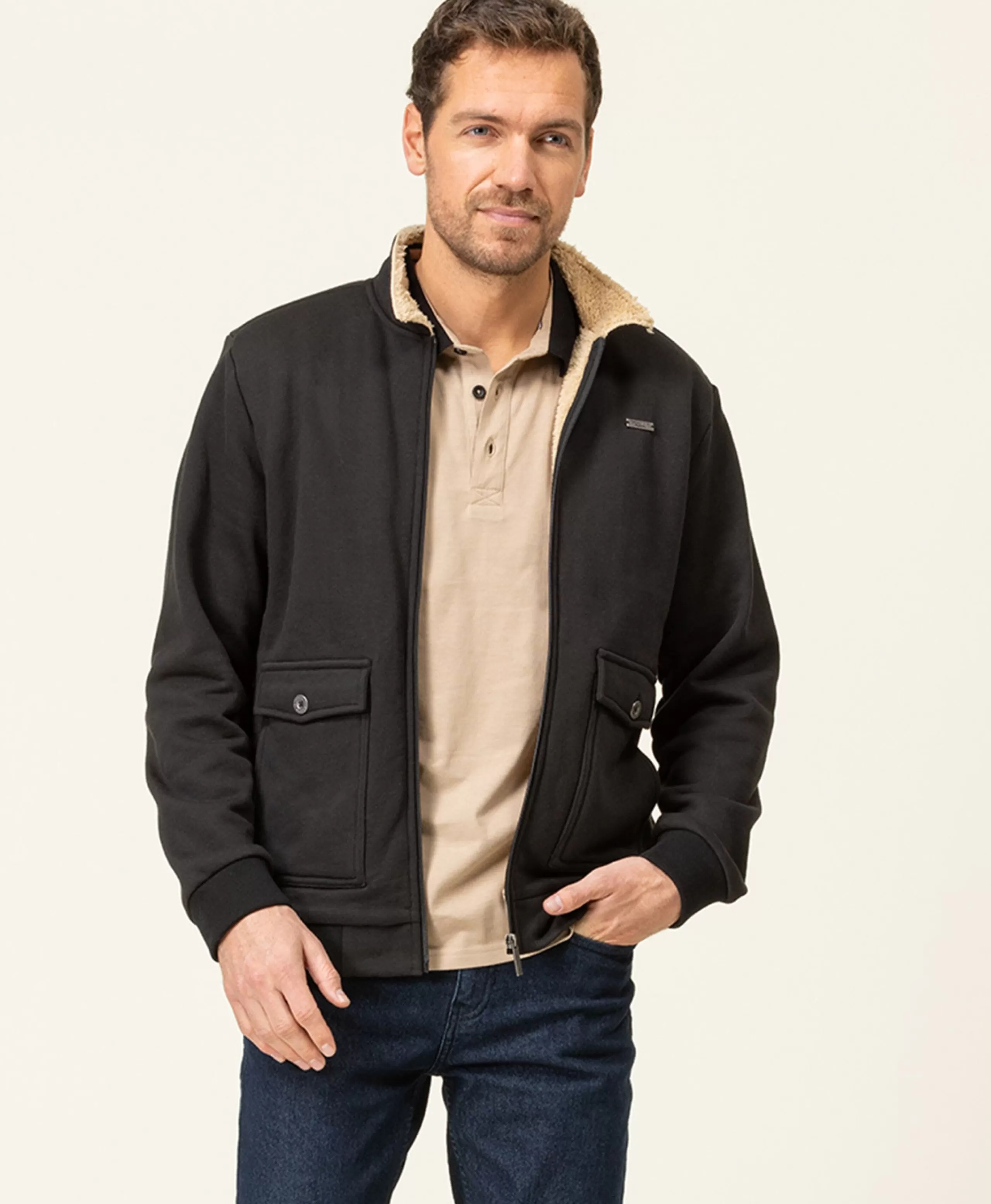 VESTE ML NOIR VESMA*Terre de Marins Cheap