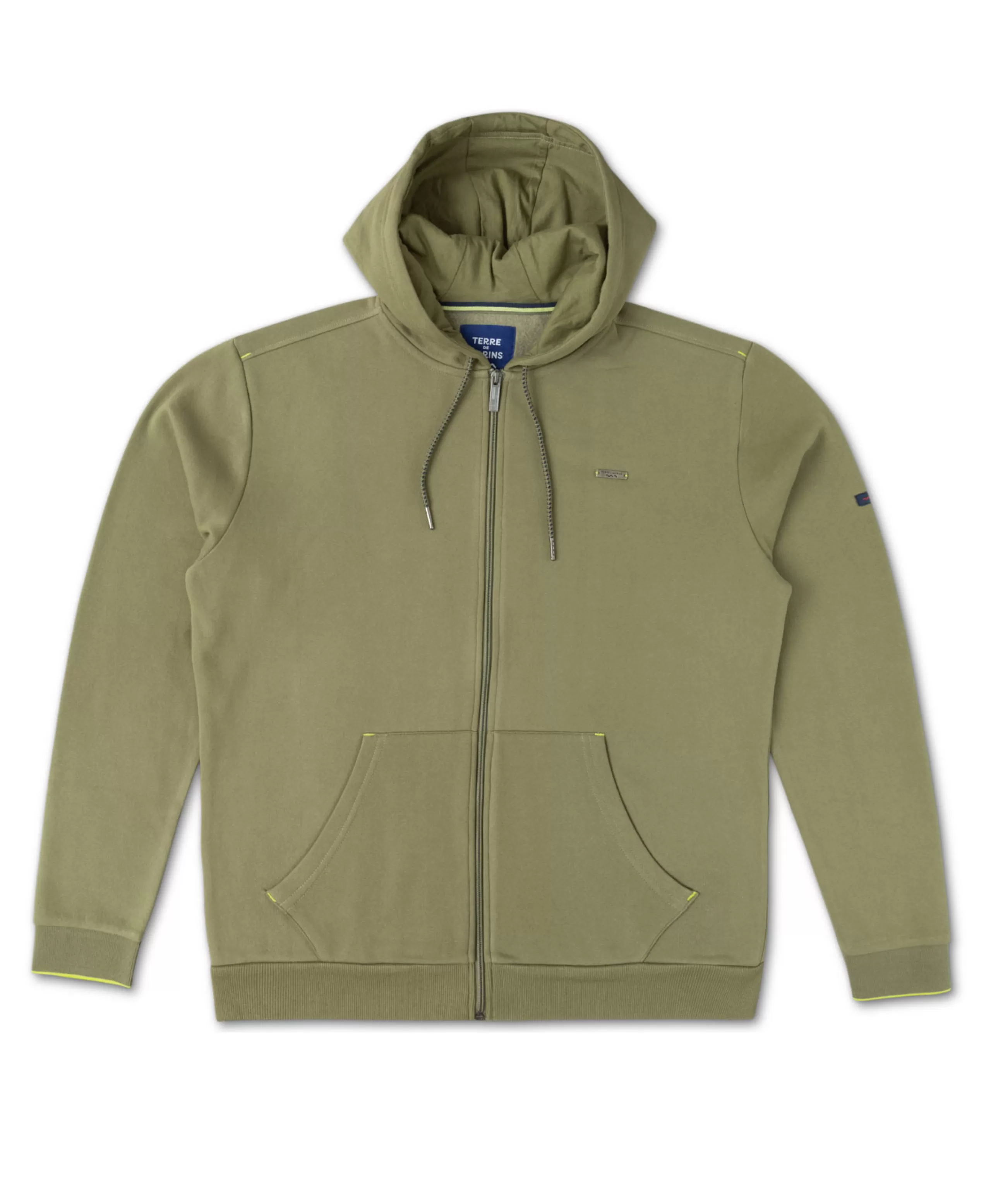 VESTE ML VERT OLIVE JEZIP*Terre de Marins Flash Sale