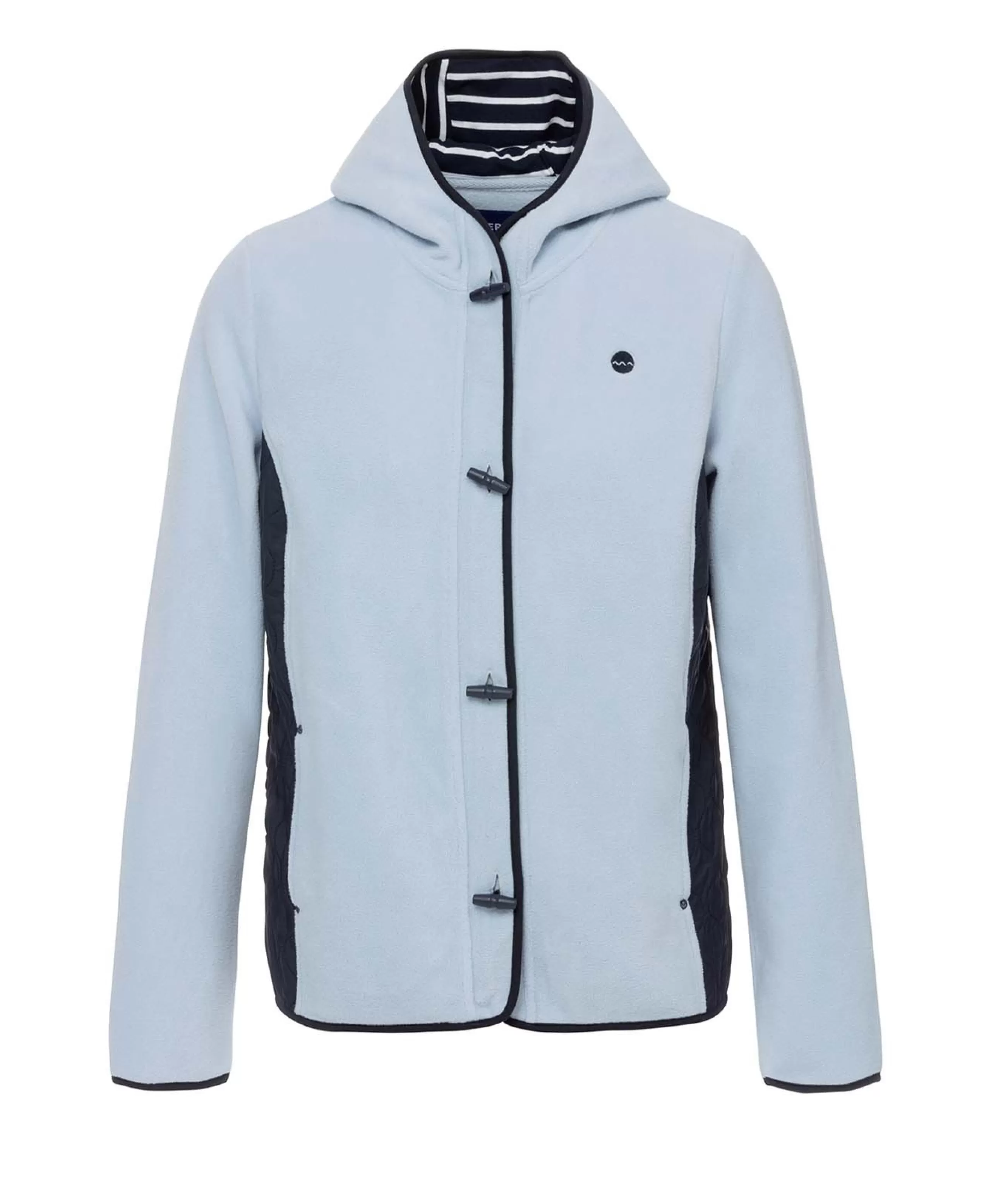 VESTE POLAIRE BLEU CACHEMIRE NECAR*Terre de Marins Cheap